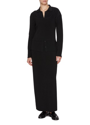 Figure View - Click To Enlarge - LE17SEPTEMBRE - High Twist Ribbed Knit Cardigan