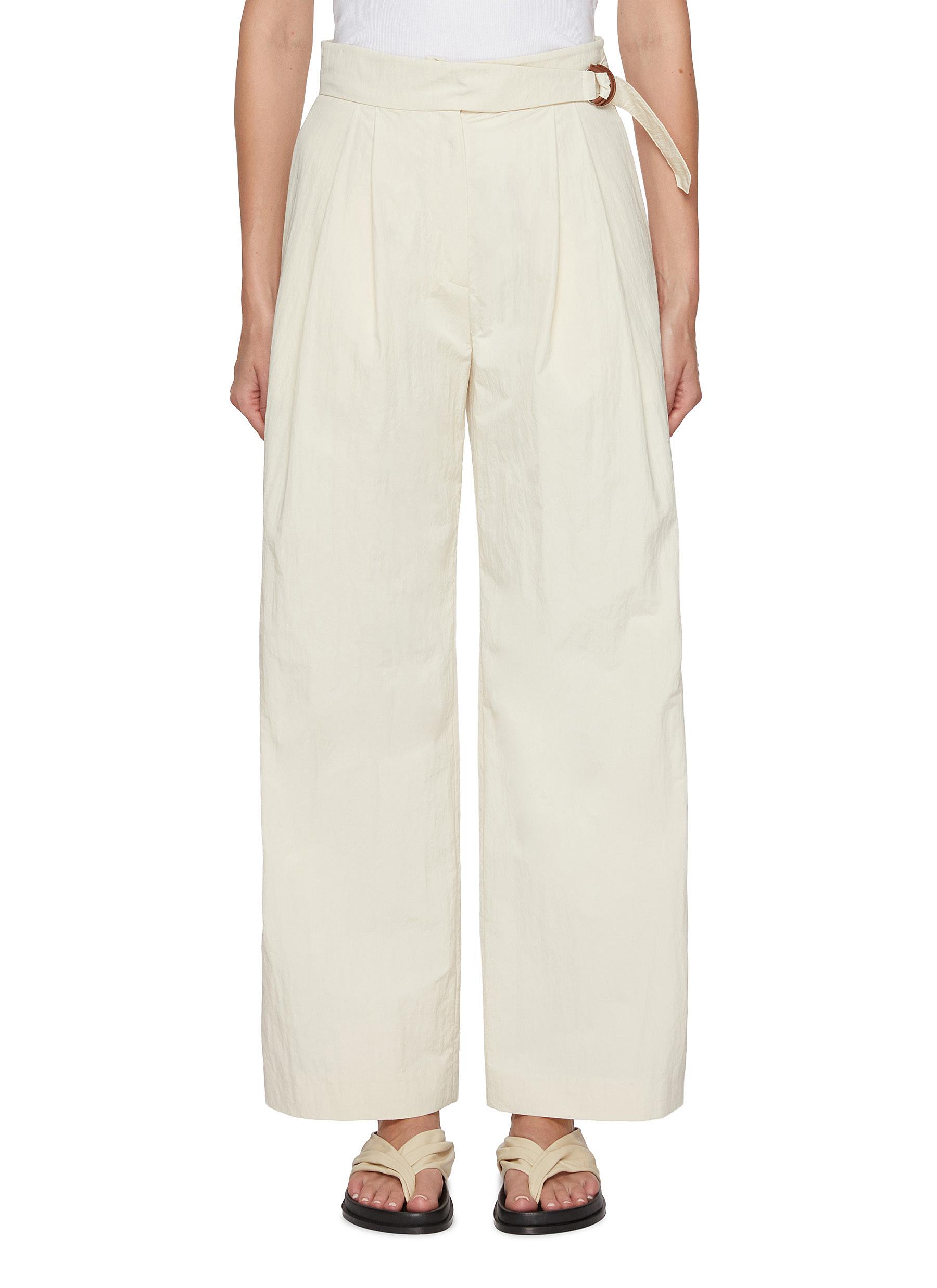 LE17SEPTEMBRE | Leather D-Ring Cotton Gurkha Pants | Women | Lane