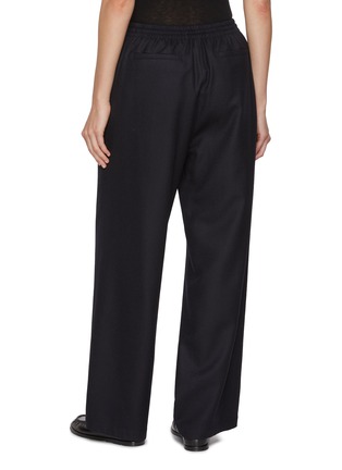 Back View - Click To Enlarge - LE17SEPTEMBRE - Drawstring Wide Leg Wool Pants