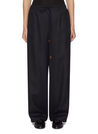 Main View - Click To Enlarge - LE17SEPTEMBRE - Drawstring Wide Leg Wool Pants