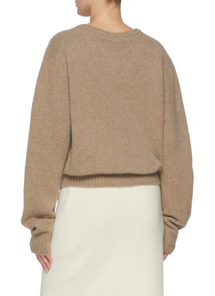 Back View - Click To Enlarge - LE17SEPTEMBRE - Wholegarment V-Neck Alpaca Pullover