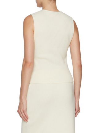 Back View - Click To Enlarge - LE17SEPTEMBRE - Button Down Sleeveless Knit Top