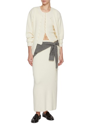 Figure View - Click To Enlarge - LE17SEPTEMBRE - Button Down Sleeveless Knit Top