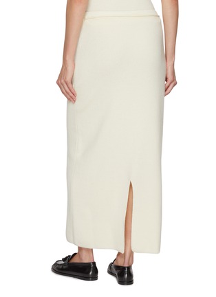 Back View - Click To Enlarge - LE17SEPTEMBRE - Tie Waist Straight Knit Skirt