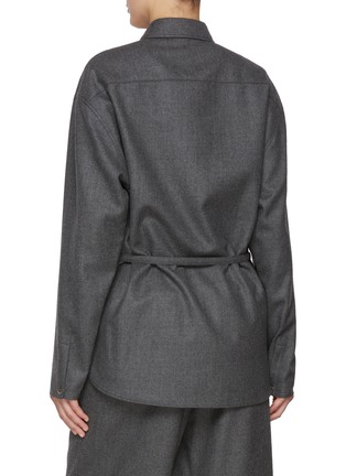 Back View - Click To Enlarge - LE17SEPTEMBRE - Oversized Belted Shirt