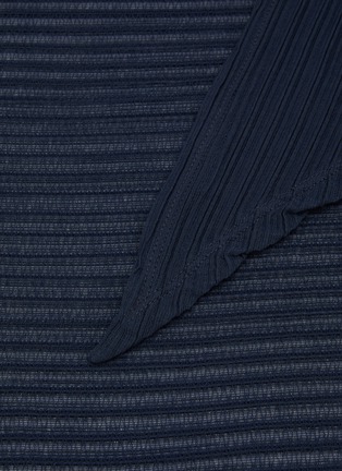 Detail View - Click To Enlarge - LE17SEPTEMBRE - Pleated Rib Knit Muffler Scarf