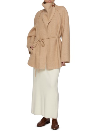 Figure View - Click To Enlarge - LE17SEPTEMBRE - Cowl Neck Wool Half Coat