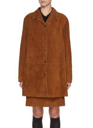Main View - Click To Enlarge - LE17SEPTEMBRE - Oversized Suede Long Coat