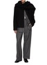 Figure View - Click To Enlarge - LE17SEPTEMBRE - Muffler Wool Blend Short Coat