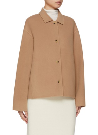 Detail View - Click To Enlarge - LE17SEPTEMBRE - Muffler Wool Short Coat