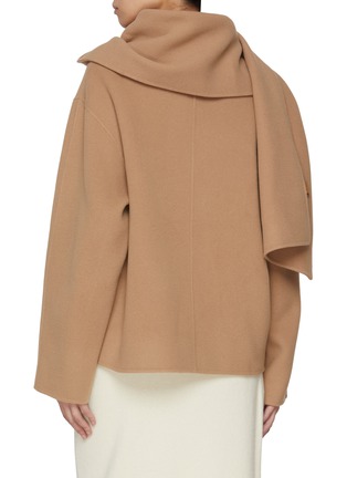 Back View - Click To Enlarge - LE17SEPTEMBRE - Muffler Wool Short Coat