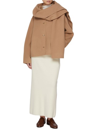 Figure View - Click To Enlarge - LE17SEPTEMBRE - Muffler Wool Short Coat