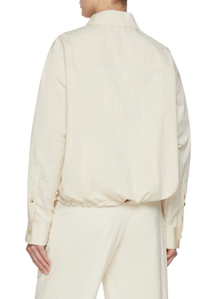 Back View - Click To Enlarge - LE17SEPTEMBRE - Half Zip Cotton Shirt