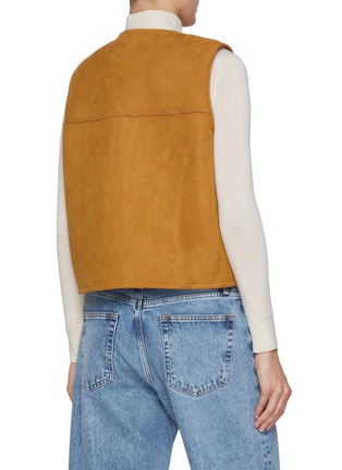 Back View - Click To Enlarge - LE17SEPTEMBRE - Shearling Reversible Vest