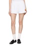 SPORTY & RICH NY Crest Embroidered Cotton Disco Shorts