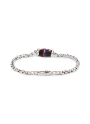 Detail View - Click To Enlarge - TATEOSSIAN - French Cross Bead Rhodium Plated Sterling Silver Chain Bracelet