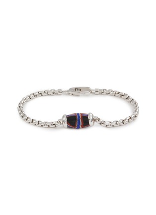 Main View - Click To Enlarge - TATEOSSIAN - French Cross Bead Rhodium Plated Sterling Silver Chain Bracelet