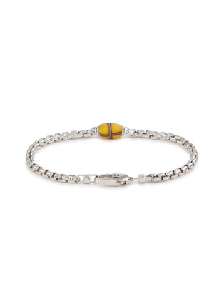 Detail View - Click To Enlarge - TATEOSSIAN - French Cross Bead Rhodium Plated Sterling Silver Chain Bracelet