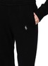  - SPORTY & RICH - SRC Embroidered Elasticated Cashmere Wool Pants