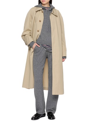 Figure View - Click To Enlarge - SPORTY & RICH - SRC Embroidered Cashmere Wool Hoodie