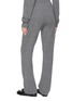 Back View - Click To Enlarge - SPORTY & RICH - SRC Embroidered Elasticated Cashmere Wool Pants