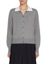 Main View - Click To Enlarge - CLOVE - Point Collar Knit Cardigan