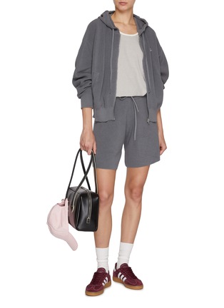 Figure View - Click To Enlarge - CLOVE - Zip Up Knit Hoodie
