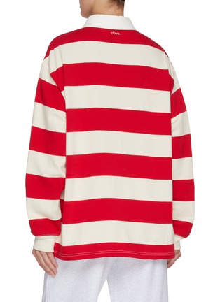 Back View - Click To Enlarge - CLOVE - Striped Rugby Shirt