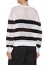 Back View - Click To Enlarge - CLOVE - Crochet Stripe Knit Sweater