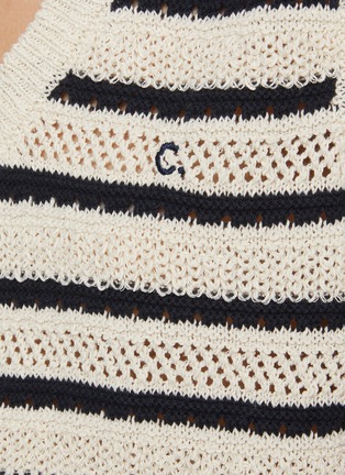  - CLOVE - Stripe Crochet Knit Vest