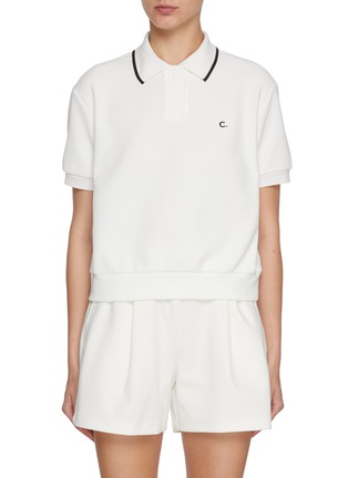 Main View - Click To Enlarge - CLOVE - Logo Embroidered Polo Shirt