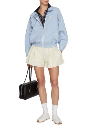 Figure View - Click To Enlarge - CLOVE - Light Wash Denim Blouson Jacket