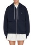 Main View - Click To Enlarge - CLOVE - Oversized Zip Up Hoodie