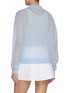 Back View - Click To Enlarge - CLOVE - Collared Sheer Knit Top