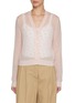 Main View - Click To Enlarge - CLOVE - Sheer Knit Cardigan