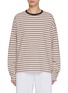 Main View - Click To Enlarge - CLOVE - Striped Long Sleeve T-shirt