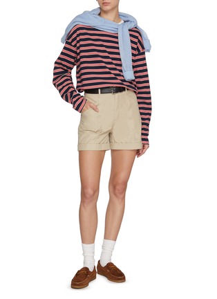 Figure View - Click To Enlarge - CLOVE - Striped Long Sleeve T-shirt