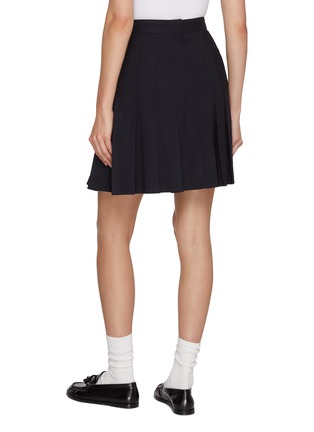 Back View - Click To Enlarge - CLOVE - Button Pocket Pleated Skirt