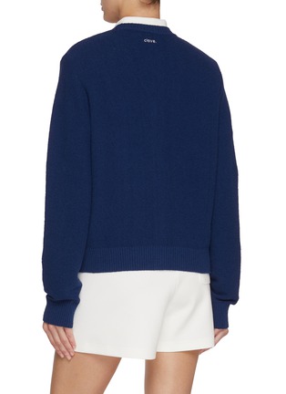 Back View - Click To Enlarge - CLOVE - Bouclé Knit Cardigan