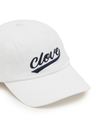 Detail View - Click To Enlarge - CLOVE - Embroidered Logo Cotton Twill Baseball Cap