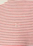  - CLOVE - Logo Embroidered Striped T-Shirt