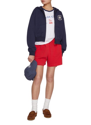 Figure View - Click To Enlarge - CLOVE - Washed Cotton Shorts