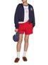Figure View - Click To Enlarge - CLOVE - Washed Cotton Shorts