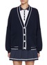 Main View - Click To Enlarge - VARLEY - Decker Striped Trim Cardigan