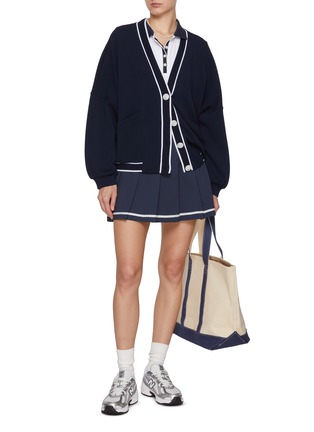 Figure View - Click To Enlarge - VARLEY - Decker Striped Trim Cardigan