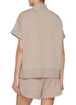 Back View - Click To Enlarge - VARLEY - Ritchie Short Sleeve Half Zip Sweatshirt