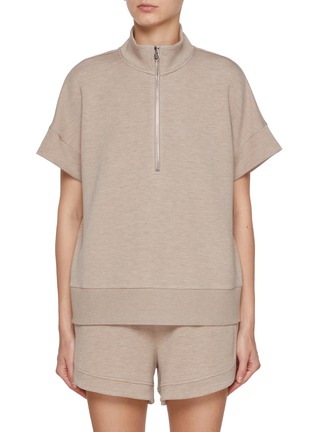 Main View - Click To Enlarge - VARLEY - Ritchie Short Sleeve Half Zip Sweatshirt