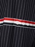  - THOM BROWNE - Pinstripe Round Collar Shirt