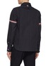 Back View - Click To Enlarge - THOM BROWNE - Pinstripe Round Collar Shirt