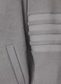  - THOM BROWNE - Seamed In 4 Bar Stripe Funnel Neck Cotton Jacket